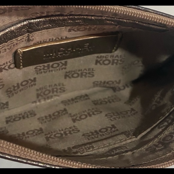 Michael kors small bronze distressed leather bag - Picture 8 of 9